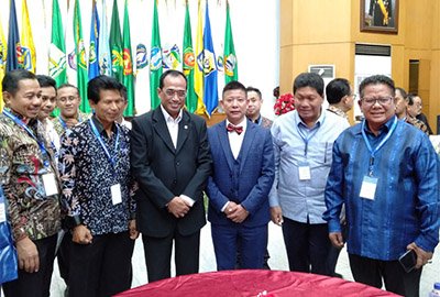 Photos of Indonesia's Interior Minister and Transport Minister Udi,   Minister of Ocean and Fisheries Luo Keming, Governors and prefectures of Indonesia and Shun Ruilin.